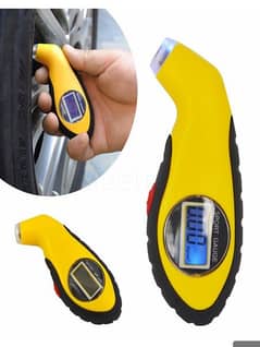 Digital LCD Car Tire Tyre Air Pressure Gauge Meter Yellow at Lowest p