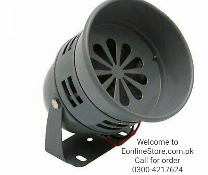 220V AC Loud Tone Car Alarm Siren Security Alarm Siren Horn + B 15