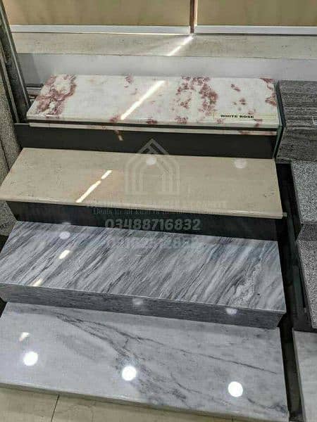 Marble and granite for flooring, stairsteps, kitchen counter top 6