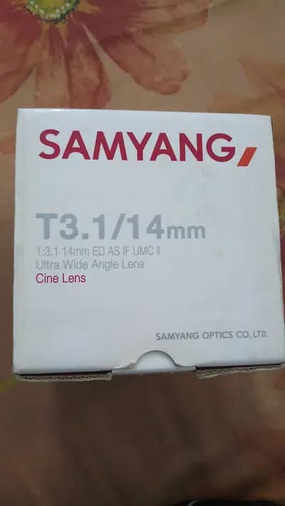 For Cannon Fish Eye Cine Lens Samyang 14mm T3.1 Ultra wide angle lens 10