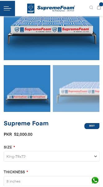 Diamond Supreme Foam King Size Mattress For Sale. 5