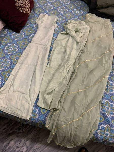 3 piece cotton net dress by Agha NOOR 3