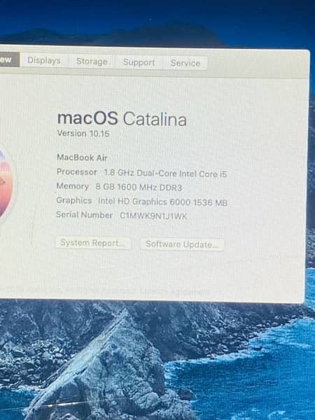 Macbook Air 2017 core i5 0