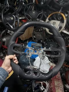 honda reborn carbon fiber  steering wheel
