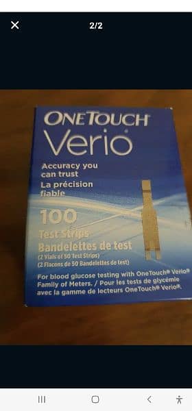 OneTouch Verio 100 Test Strips 0