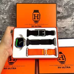 S9 Ultra Smart Watch 3 straps Best Price Amazing smart