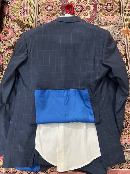 marino barutti brand blue clr with shirt nd tie nd pent coat 2