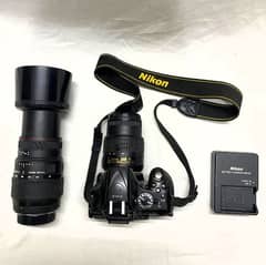 NIKON D5200 + SIGMA 70-300 & 18-55 lenses + charger