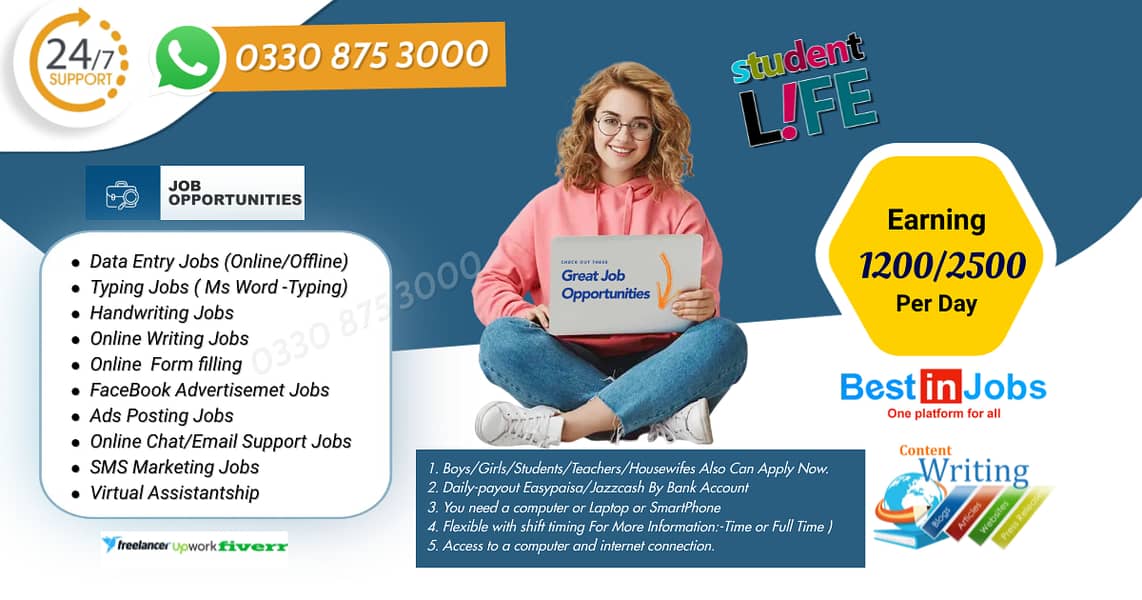 Part Time Online Data Entry Job. Earn unlimited money from home. 1