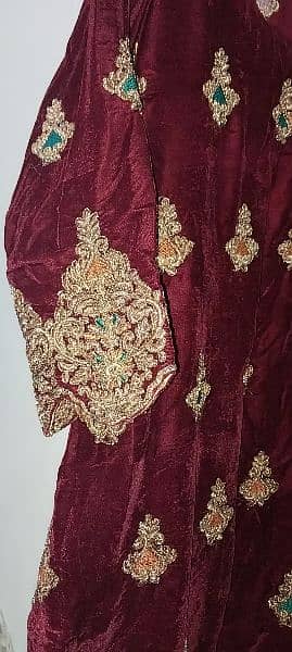 Velvet full embroidery part wear 3