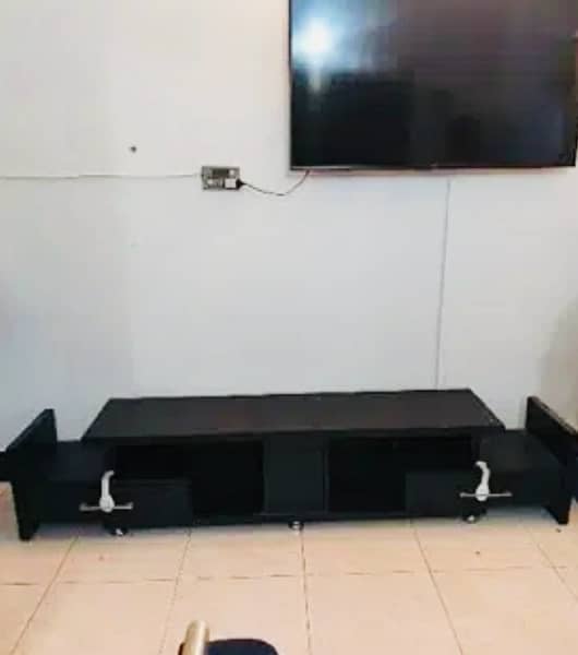 Tv Console With Two Drawers and one hidden locker 0