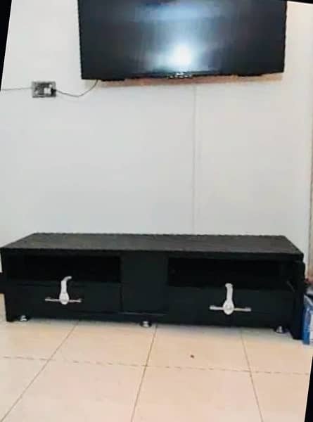 Tv Console With Two Drawers and one hidden locker 2