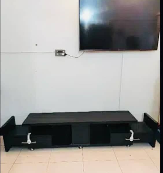Tv Console With Two Drawers and one hidden locker 3