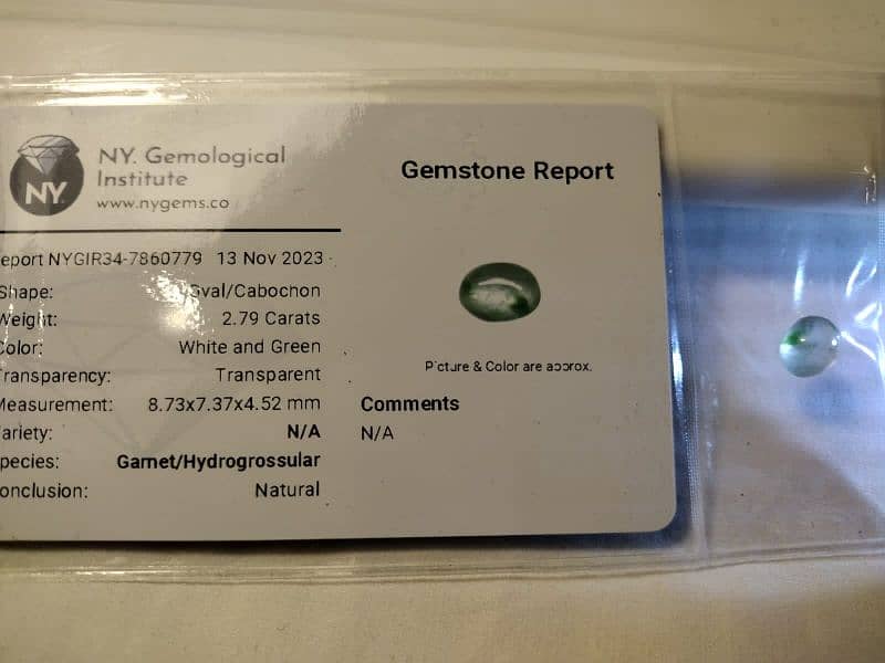 Precious Citrine Gemstone with Certificate 0