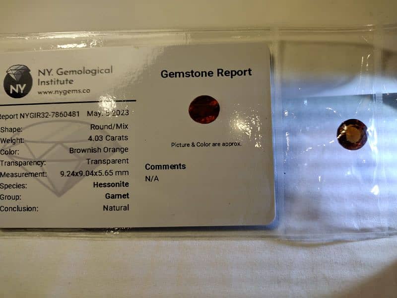 Precious Citrine Gemstone with Certificate 1