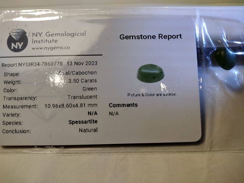 Precious Citrine Gemstone with Certificate 16
