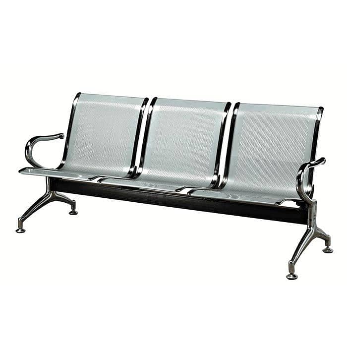 Waiting Chair Silver 3 Seated | Wholesale Prices 2