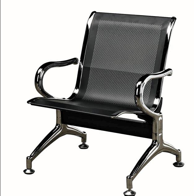 Waiting Chair Silver 3 Seated | Wholesale Prices 5