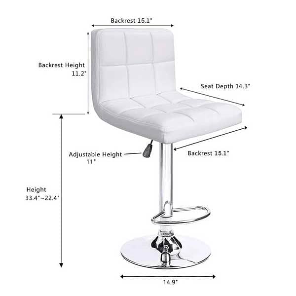 White Bar Stool for Sale | 100% Imported Bar Stool | Wholesale Prices 1