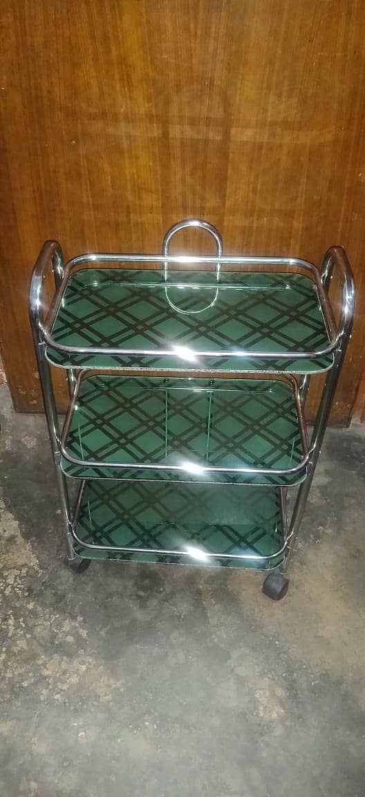 Tea Trolley 3 tray | side table decor stand 4