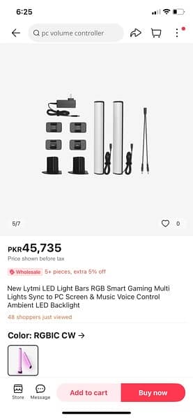 Lytmi RGB Smart LED Light Bars, Gaming Lights, 2