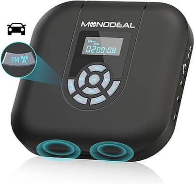 Monodeal Portable Cd Player With Speaker Rechargeable Cd Player With