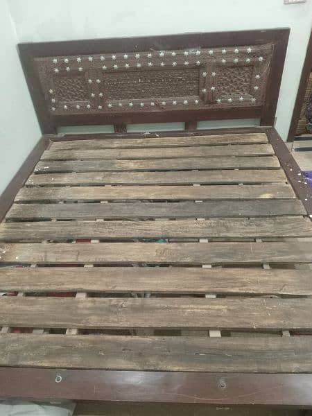 Wooden Bed (Antique Style) with Moltyfoam Spring Mattress 3