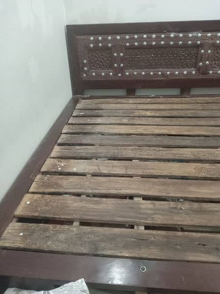 Wooden Bed (Antique Style) with Moltyfoam Spring Mattress 4