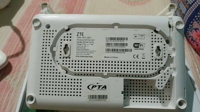 PTCL FIBER GPON WIFI ROUTER & MODEM 5Ghz Dual Band 1