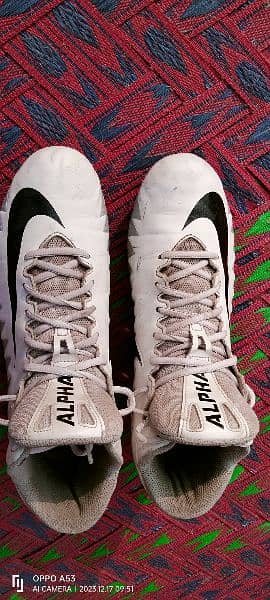 ALPHA (Nike) stud football shoes, Size 10, With free Shoes Whitner 4