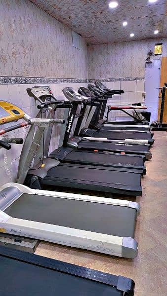 Treadmill elleptical bench press exercise cycle walking running cardio 6