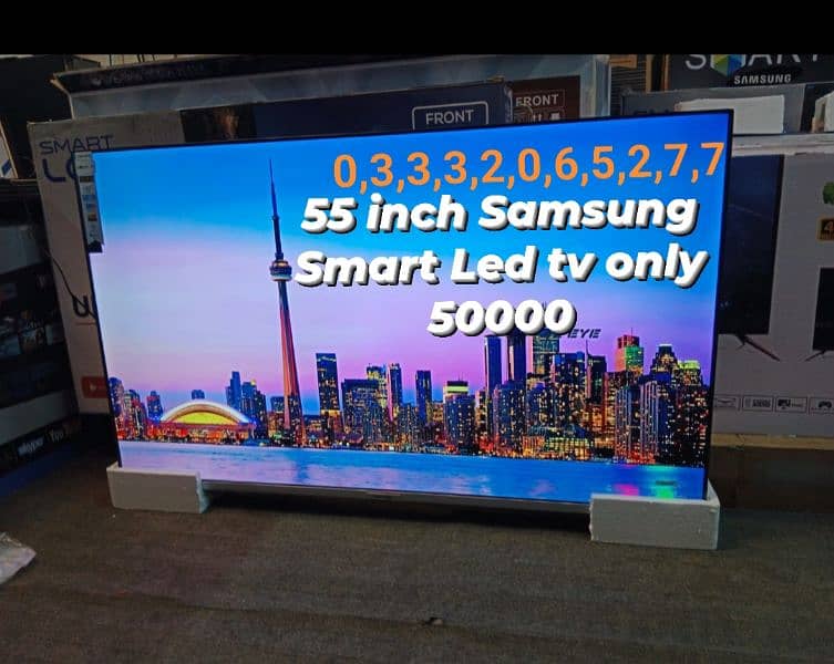 55 inch Smart Samsung led tv wifi tv android you tube Netflix 0