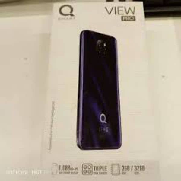 QMobile view pro 3/32 type c fast charging complete box 5