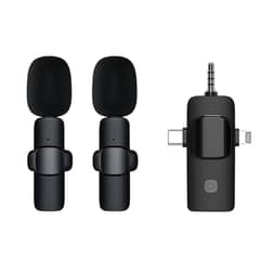 wireless collar mic for mobile, android iphone recording vlogging mic