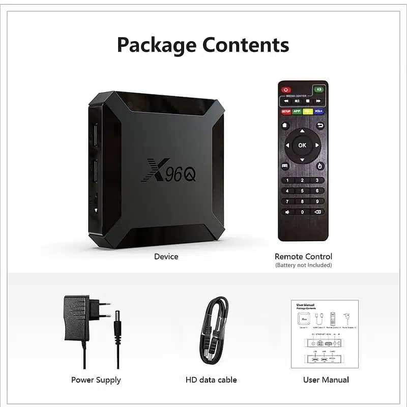 X96Q Smart 4K Android Box TV Device 4GB Ram/64 Rom (Free TV Chennels) 2