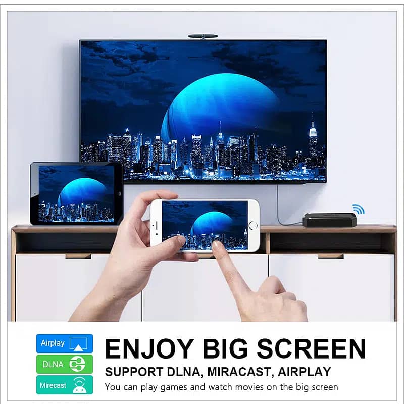 X96Q Smart 4K Android Box TV Device 4GB Ram/64 Rom (Free TV Chennels) 4