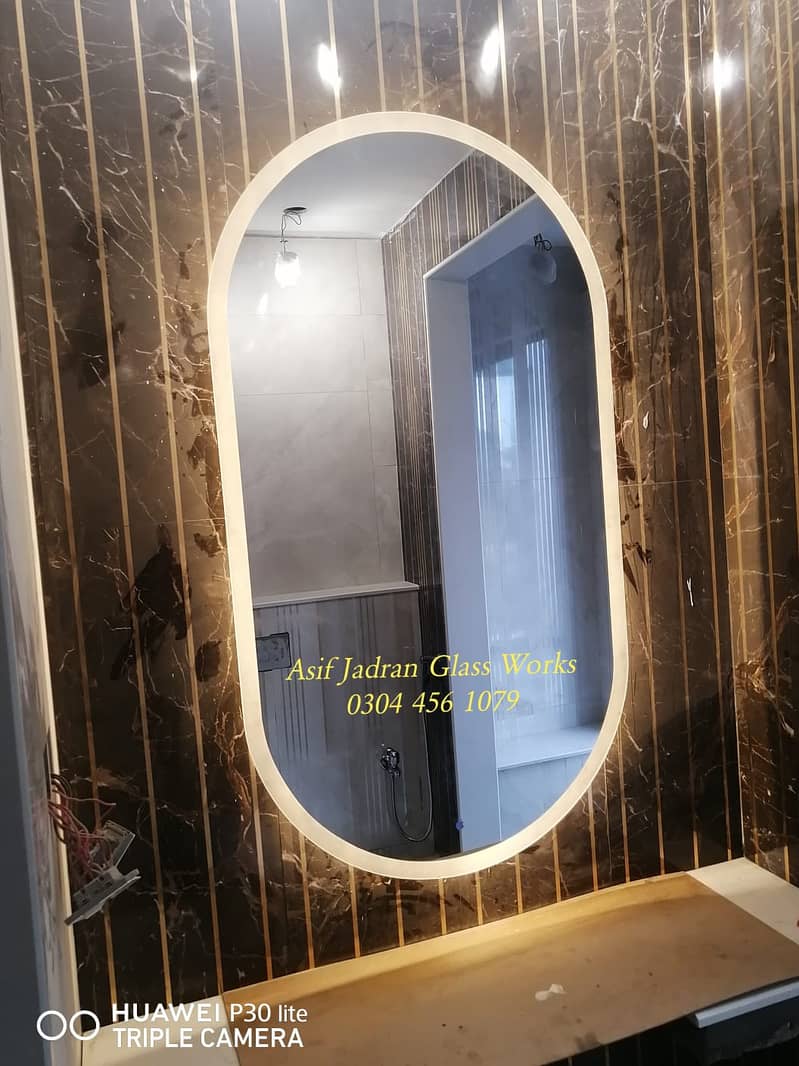 LED Lights Mirror / Designing Mirror / Glass Cabins / Glass Partitions 13