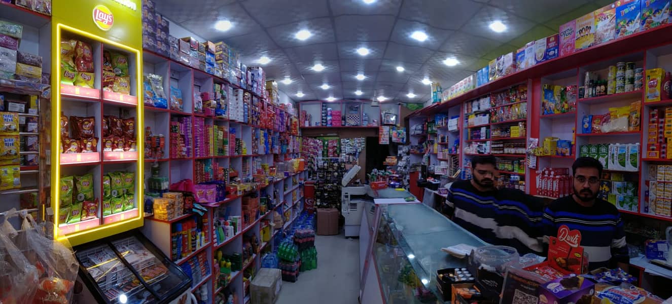 RUNNING MINI MART on prime location of North Karachi, with 7 years of 6