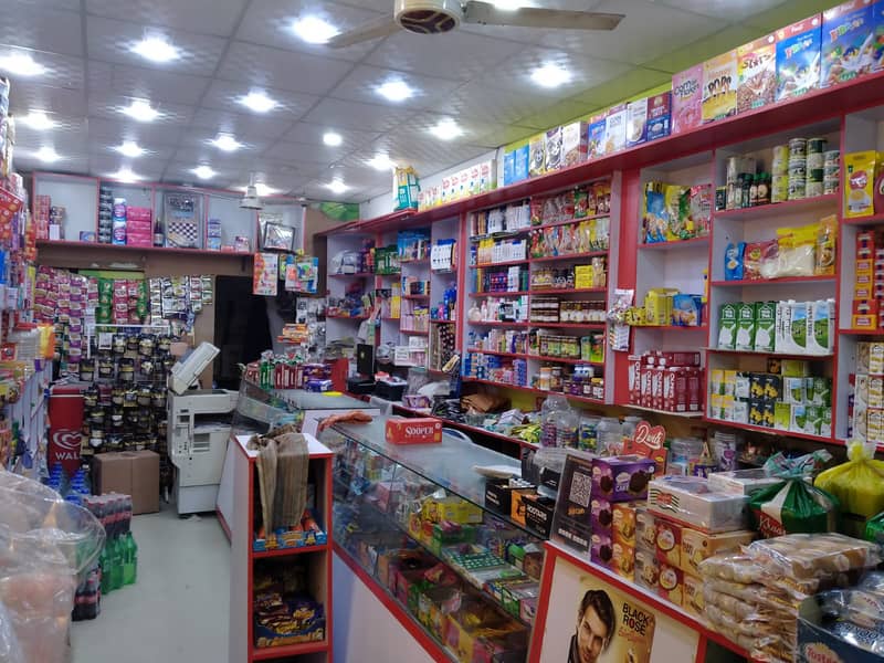 RUNNING MINI MART on prime location of North Karachi, with 7 years of 7