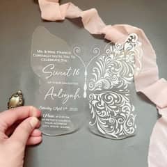 Wedding Card | Gift | Tag's | acrylic box | Wedding Box