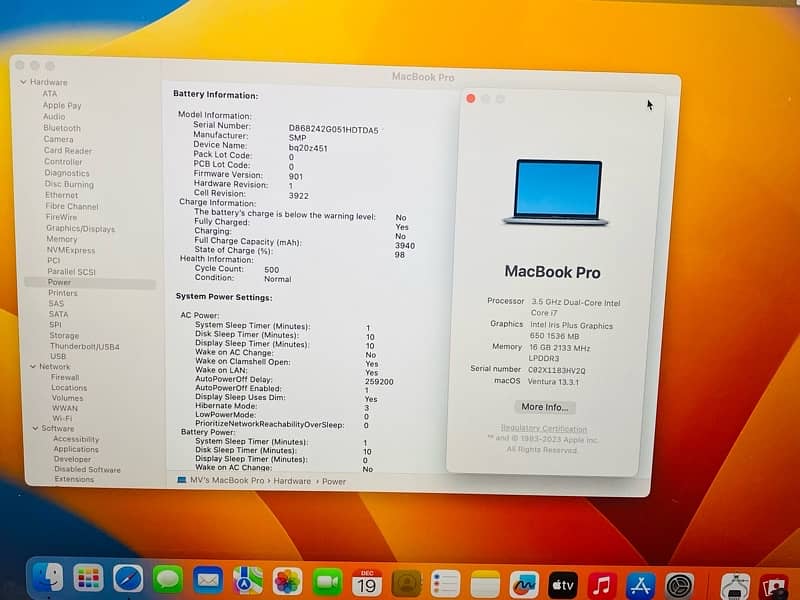 *CTO-MacBook Pro 13” -TouchBar 2017 i7/16/256 6