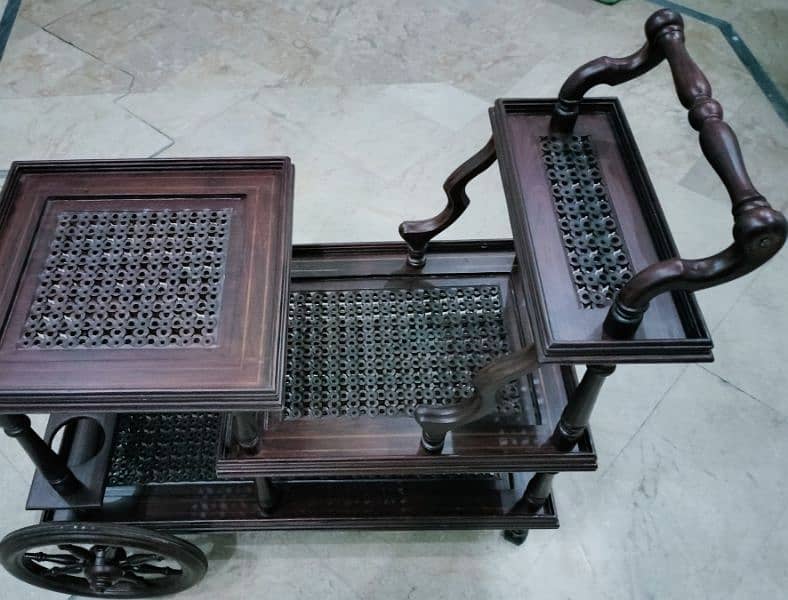 Chinoti Wooden Tea Trolley 1