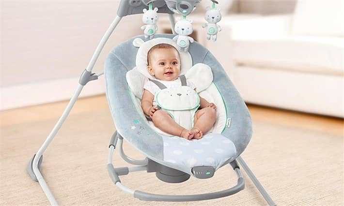 automatic Baby cradle/swing/3 in one. USB derive/sound/timer 1