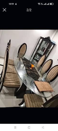 dinning table with 8 chairs