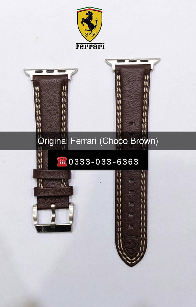 Original Branded Leather Bracelet Strap For Apple Watch straps band 0