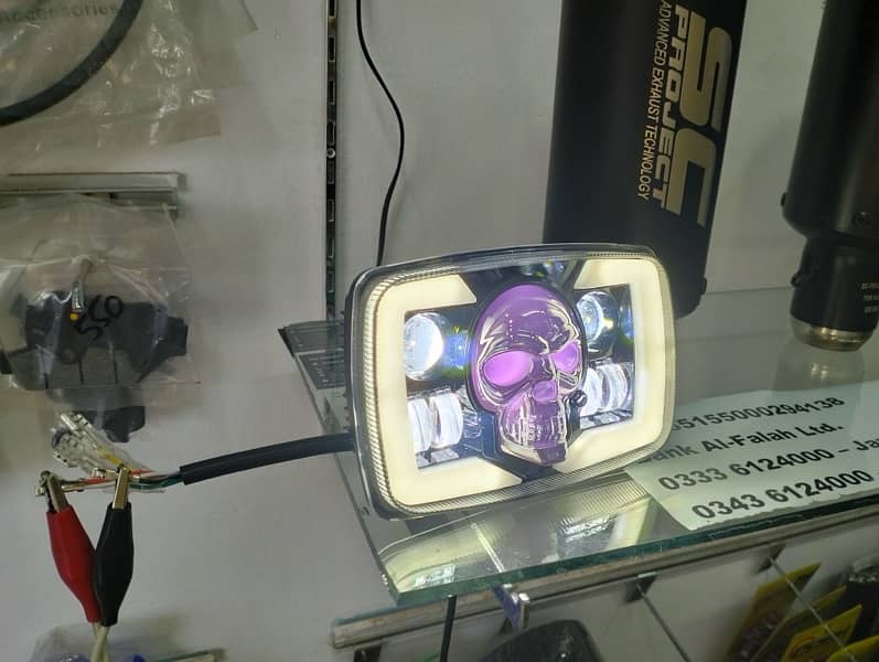 Skull Modified HeadLight for Cd 70 / CG 125 8