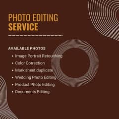 Photo Editing And Document Editing , Photography Services