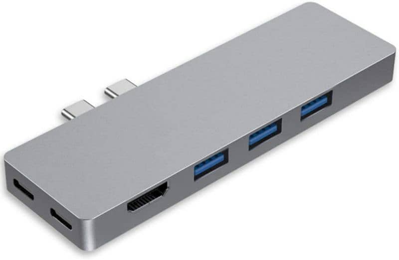 USB C Hub by MMOBIEL – USB C Adapter to HDMI, 2X USB-C, 3X USB 3.0 5
