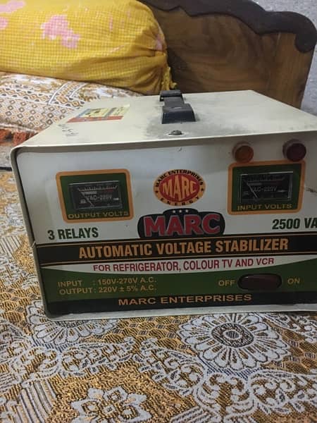Voltage Stabilizer Damaged condition 2500 watt 0