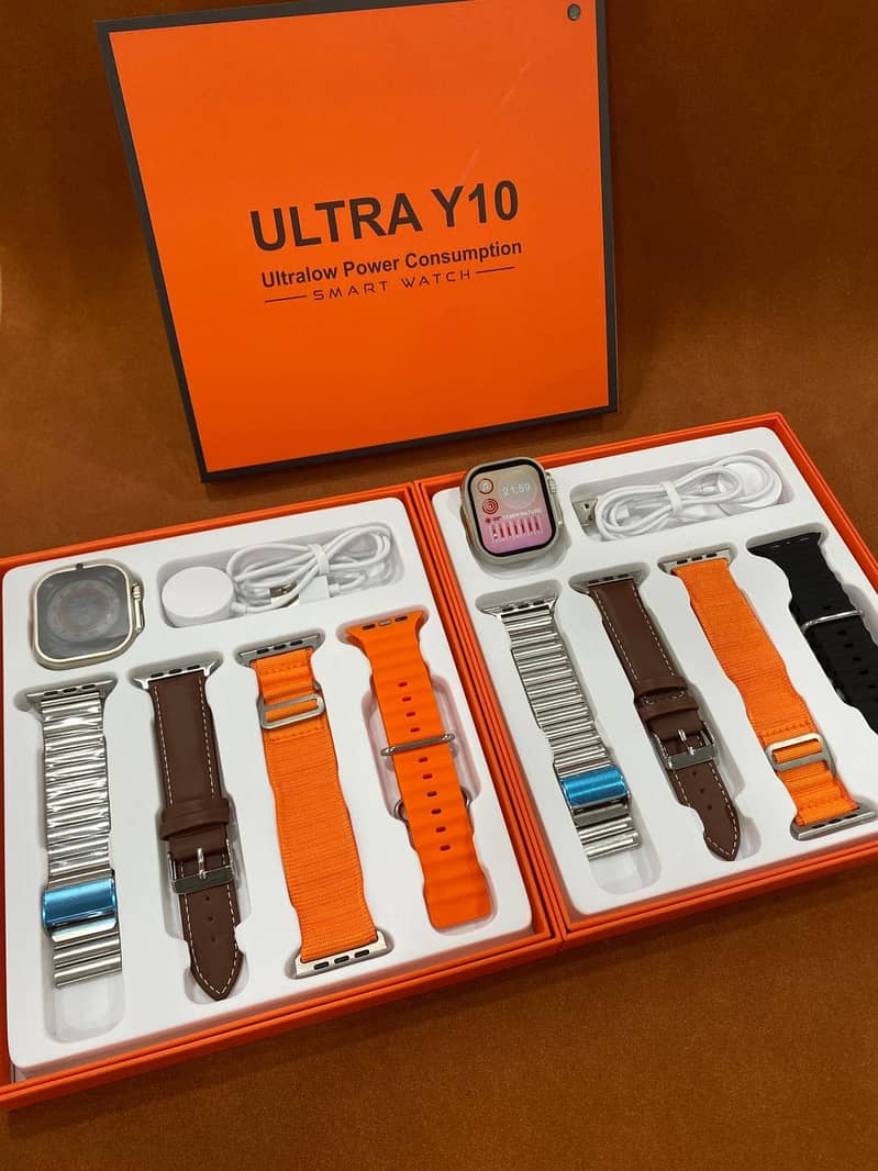 WS10 Ultra 2 Smart Watch With 7 Straps, 1 Watch 10